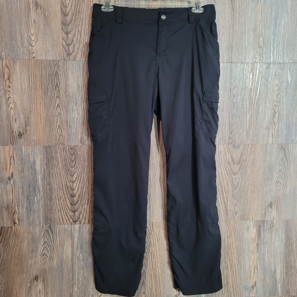 Duluth Trading Dry on the Fly Bootcut Cargo Pant 12x31 Black Convertible UPF 50+